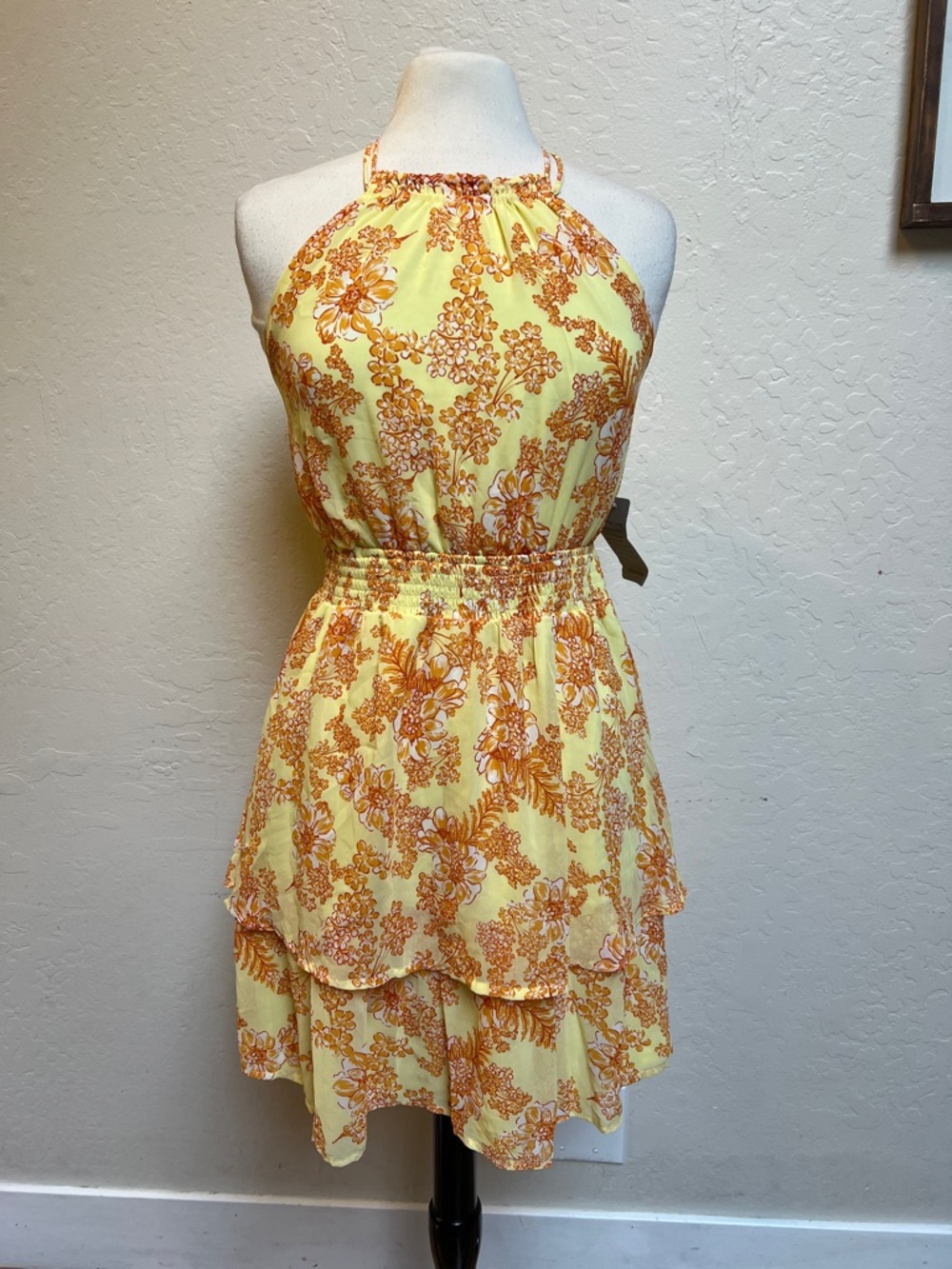 Collective Concepts floral mini dress NWT